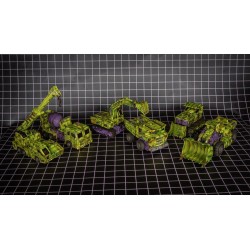 ToyWorld TW-C07G Battle Damaged Green Constructor Set of 6