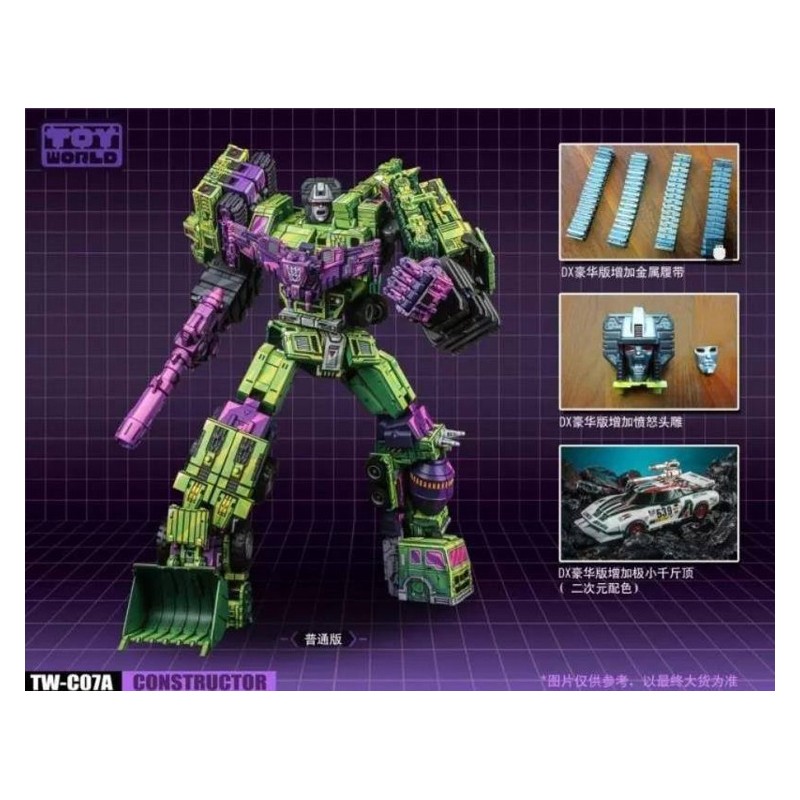 ToyWorld TW-C07A Cel Shading Green Constructor Set of 6