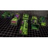 ToyWorld TW-C07A Cel Shading Green Constructor Set of 6