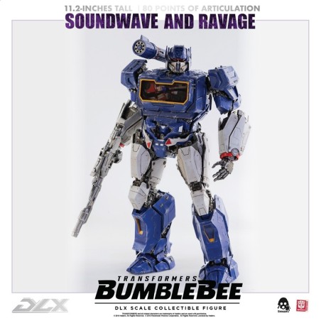 Three Zero Transformers Bumblebee DLX  Scale Collectible Series Soundwave & Ravage