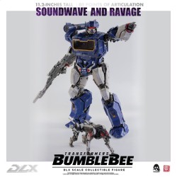 Three Zero Transformers Bumblebee DLX  Scale Collectible Series Soundwave & Ravage