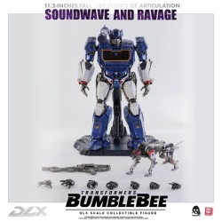 Three Zero Transformers Bumblebee DLX  Scale Collectible Series Soundwave & Ravage