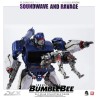 Three Zero Transformers Bumblebee DLX  Scale Collectible Series Soundwave & Ravage