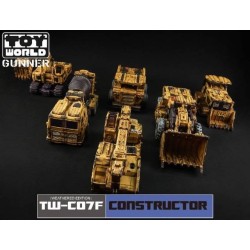 ToyWorld TW-C07F Battle Damaged Yellow Constructor Set of 6
